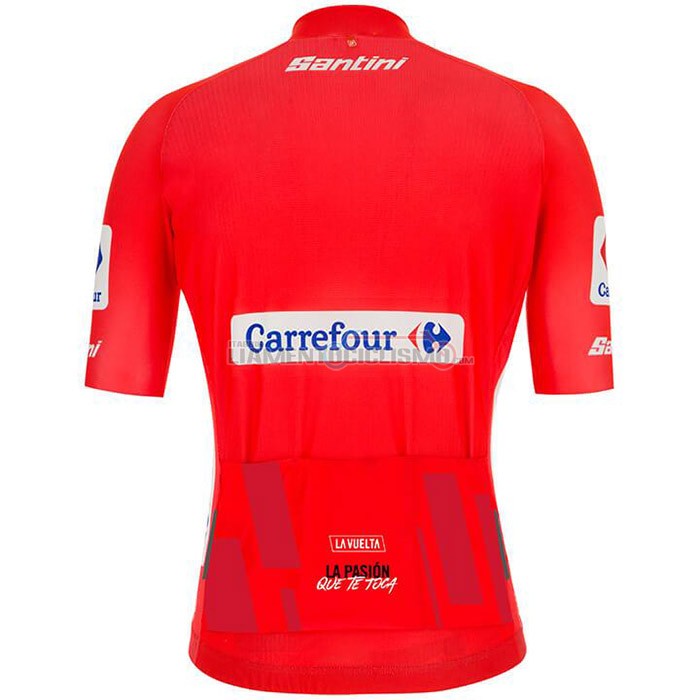 Abbigliamento Ciclismo Vuelta Espana Manica Corta 2020 Rosso